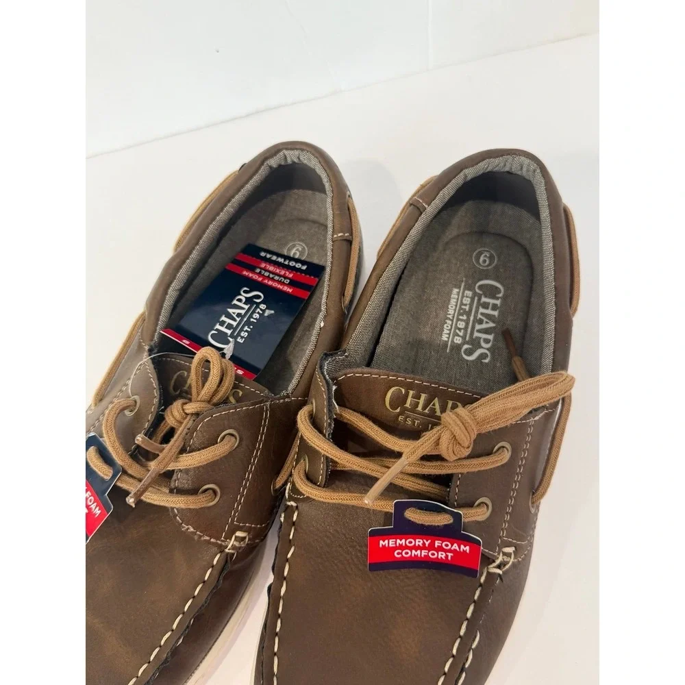 New Chaps Men's Benny Boat Shoes size 9 Casual formal comfort summer everyday
